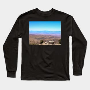 Joshua National Park Keys View Inukshuk V1 Long Sleeve T-Shirt